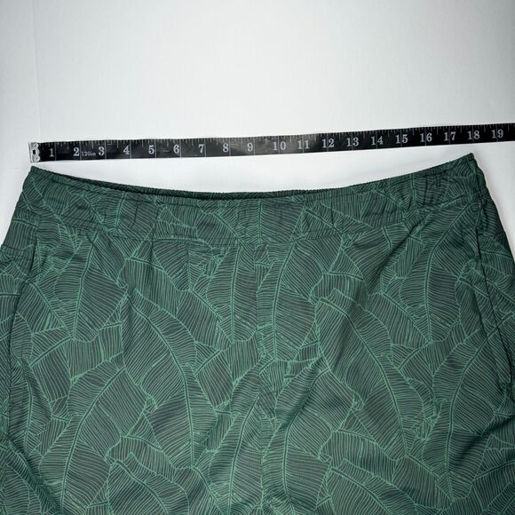 Mack Weldon Swim Trunk Mens Extra Large Green Tropical Drawstring Elastic Waist - Picture 12 of 14